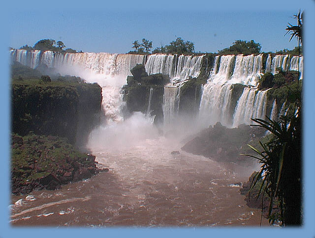 Iguazu falls landscape