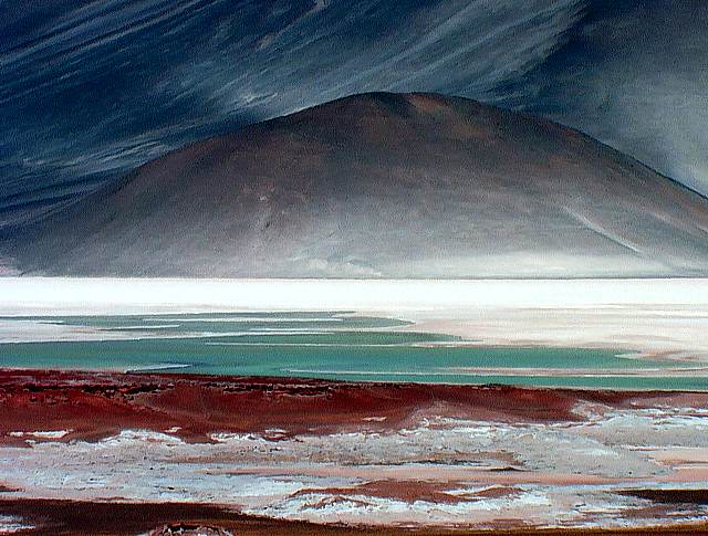 Salar de aguas calientes detail